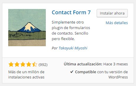 tutorial instalacion del plugin contact form 7