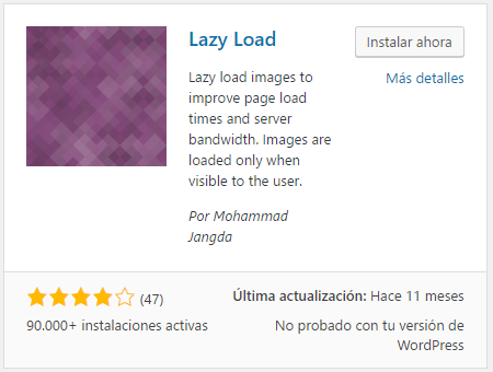 lazy load plugin wordpress