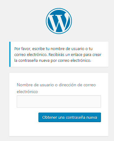 crear contraseña nueva por correo electronico