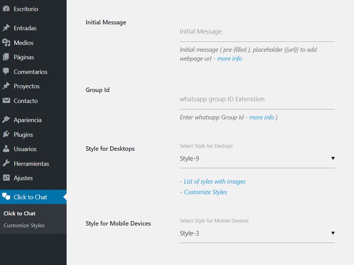 añadir a un grupo de whatsapp desde wordpress